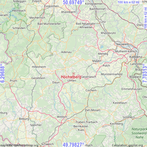 Höchstberg on map