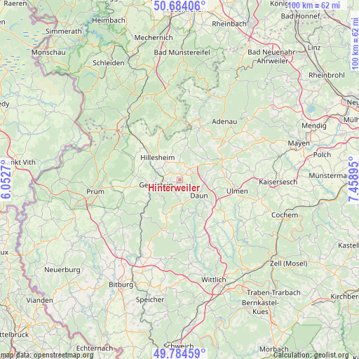 Hinterweiler on map