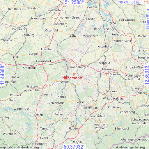 Hilbersdorf on map
