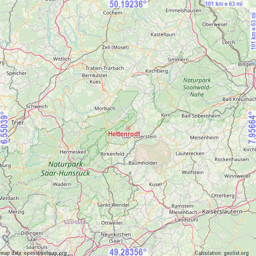 Hettenrodt on map