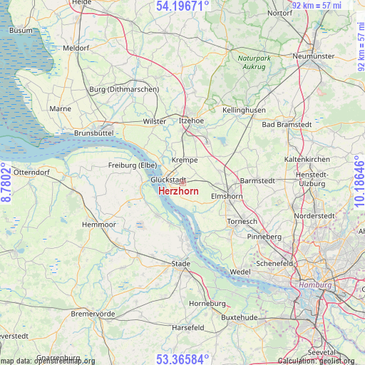 Herzhorn on map