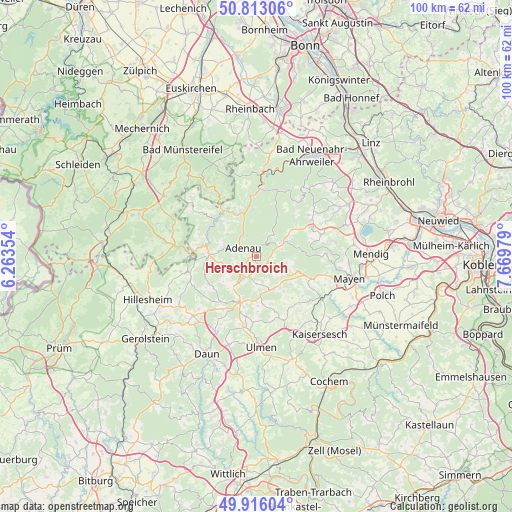 Herschbroich on map