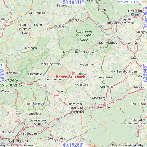 Herren-Sulzbach on map