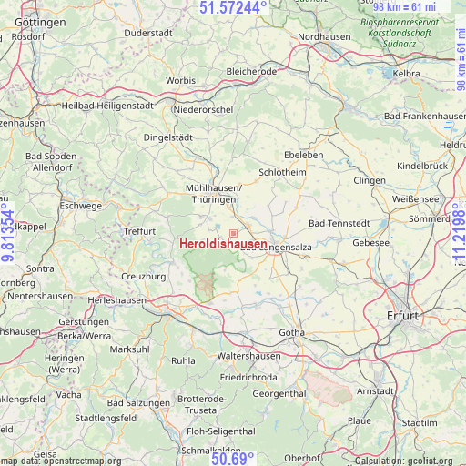 Heroldishausen on map