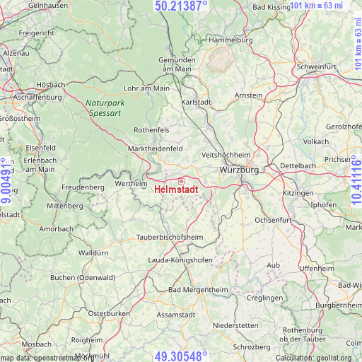Helmstadt on map