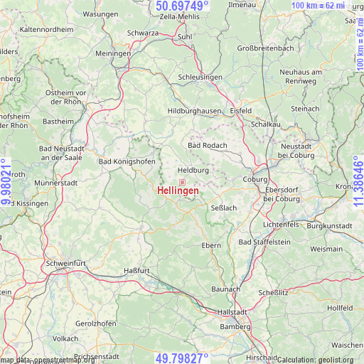 Hellingen on map