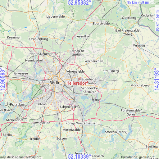 Hellersdorf on map
