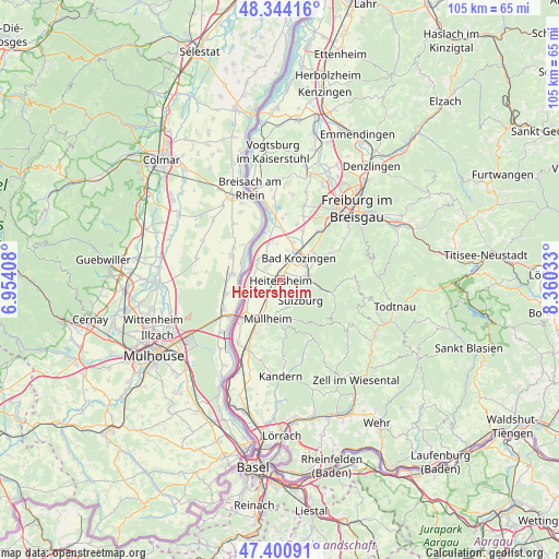 Heitersheim on map