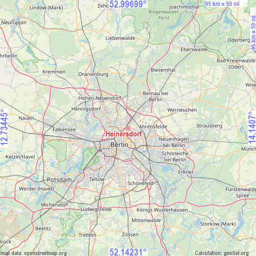 Heinersdorf on map