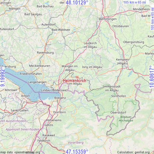 Heimenkirch on map
