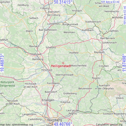 Heiligenstadt on map