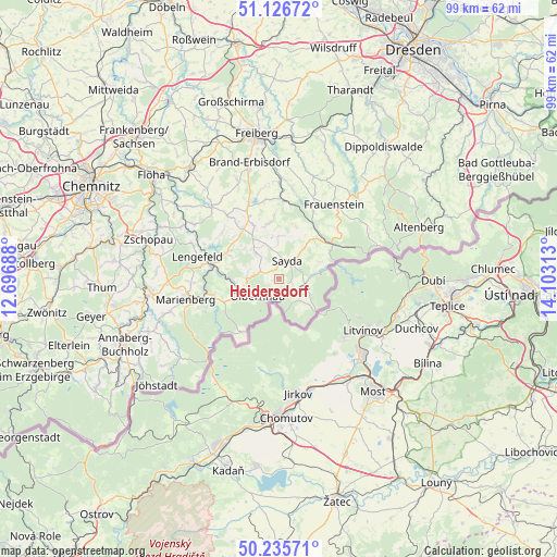 Heidersdorf on map