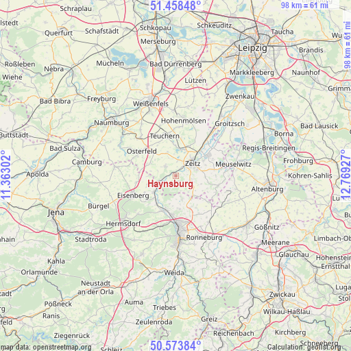 Haynsburg on map