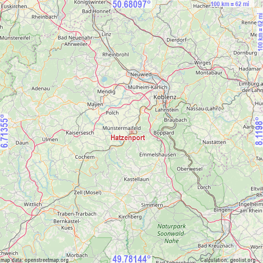 Hatzenport on map
