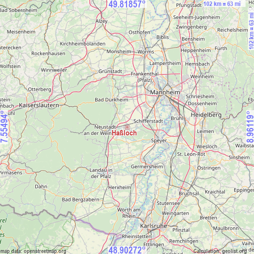 Haßloch on map