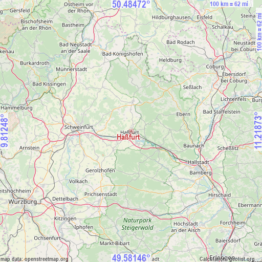 Haßfurt on map