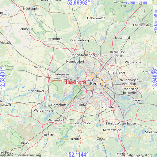 Haselhorst on map