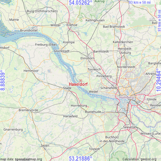 Haseldorf on map