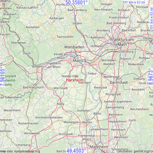 Harxheim on map