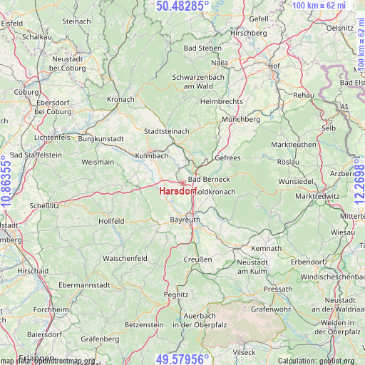 Harsdorf on map