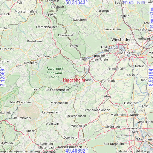 Hargesheim on map