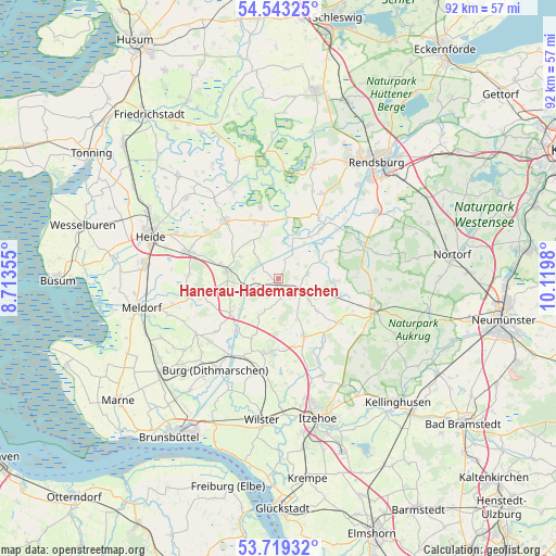 Hanerau-Hademarschen on map