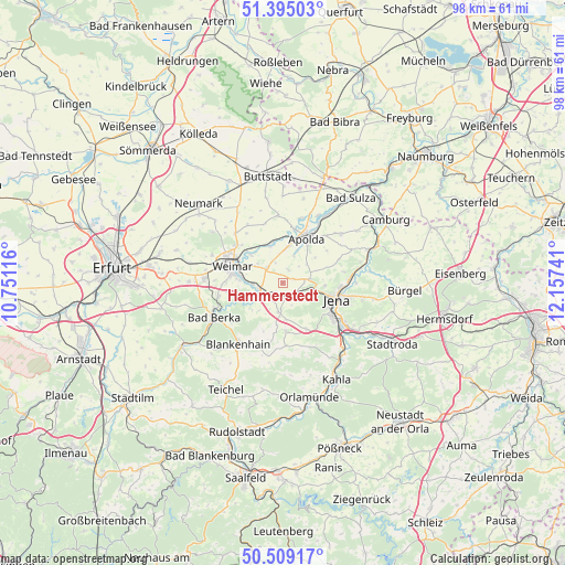 Hammerstedt on map