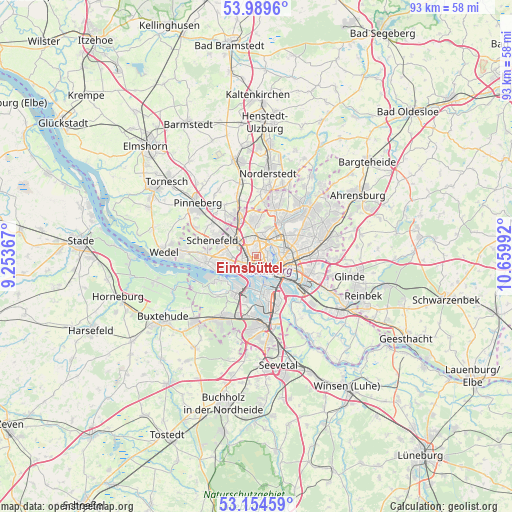 Eimsbüttel on map