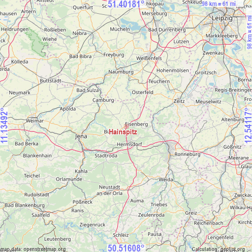 Hainspitz on map