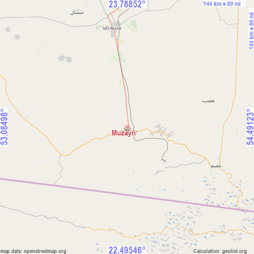 Muzayri‘ on map