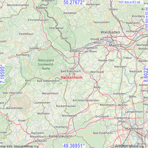 Hackenheim on map