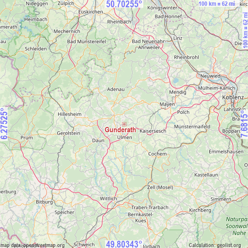 Gunderath on map