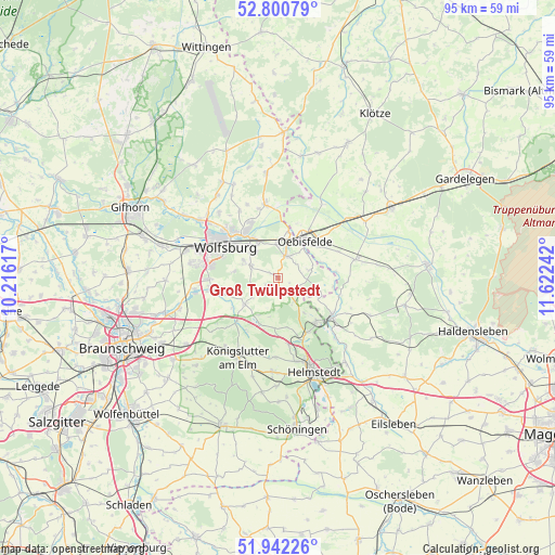 Groß Twülpstedt on map