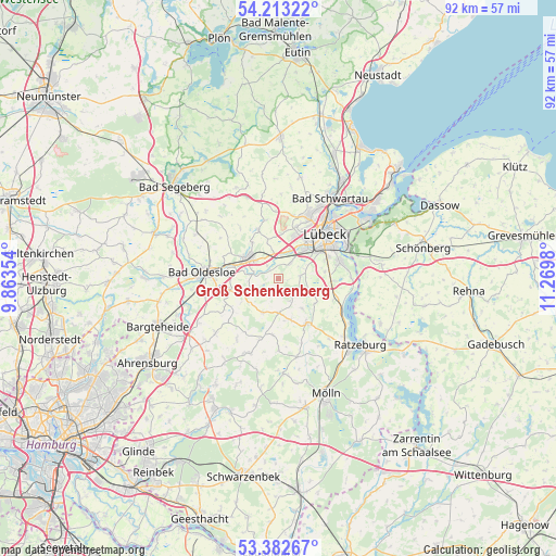 Groß Schenkenberg on map