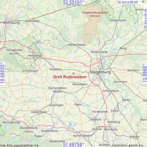 Groß Rodensleben on map