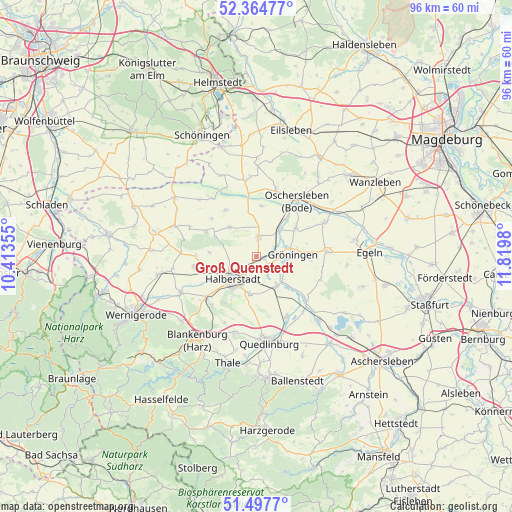 Groß Quenstedt on map