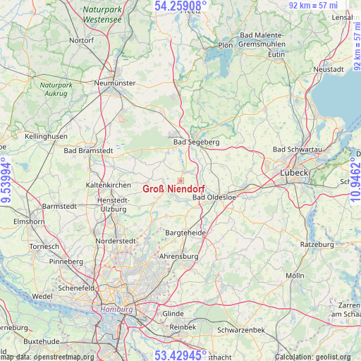 Groß Niendorf on map