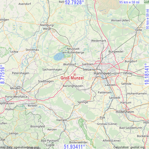 Groß Munzel on map
