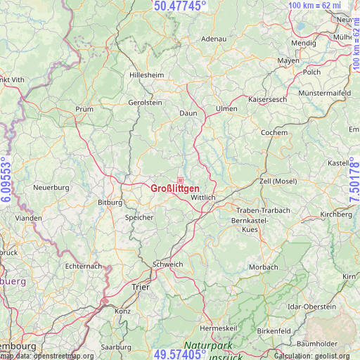 Großlittgen on map