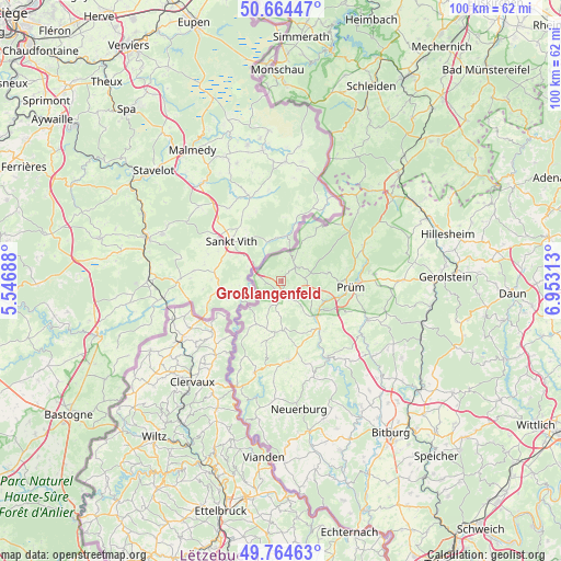 Großlangenfeld on map