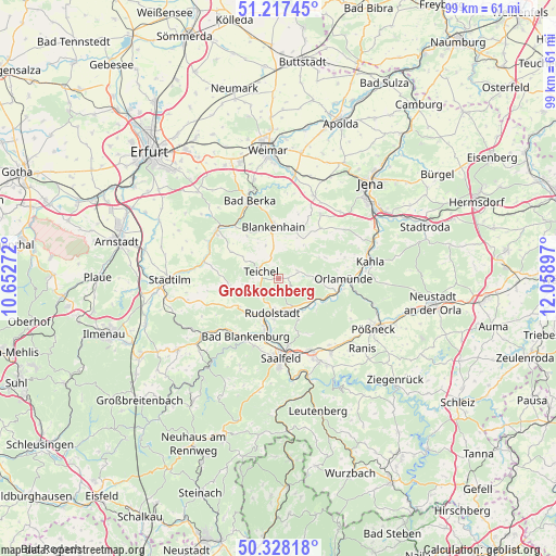 Großkochberg on map