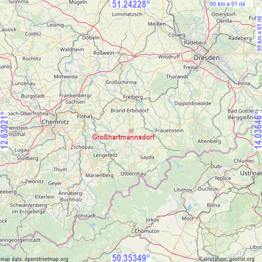 Großhartmannsdorf on map