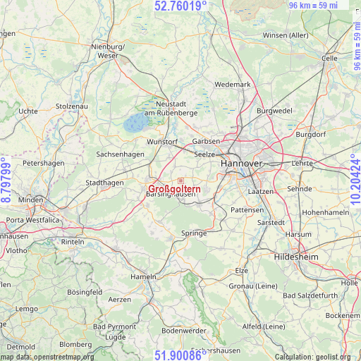 Großgoltern on map