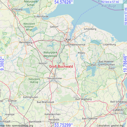 Groß Buchwald on map