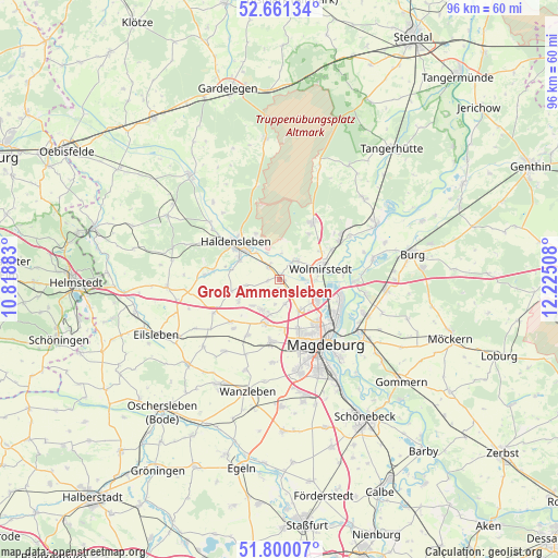 Groß Ammensleben on map