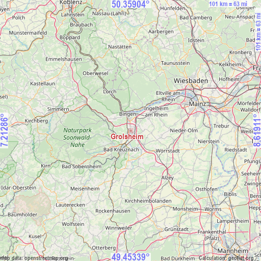 Grolsheim on map