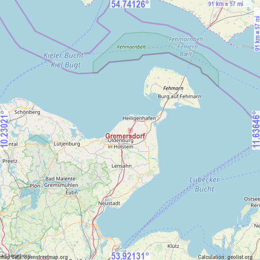 Gremersdorf on map