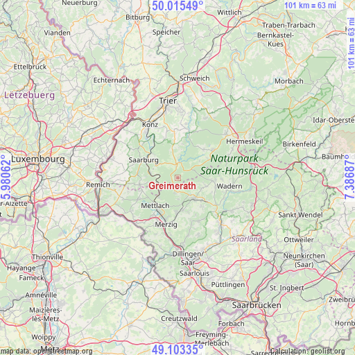 Greimerath on map