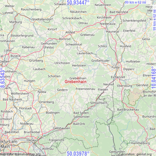 Grebenhain on map