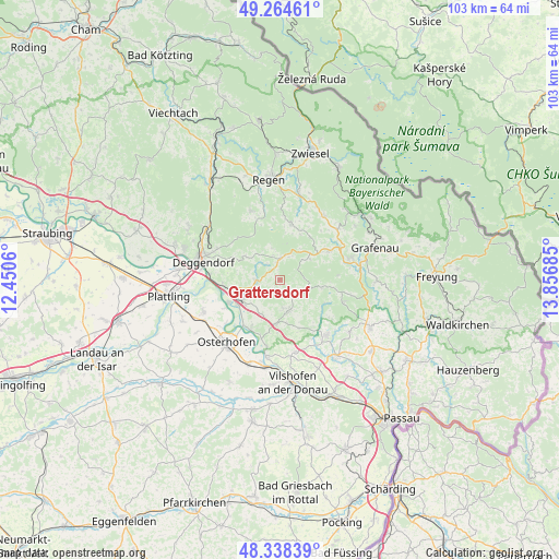 Grattersdorf on map